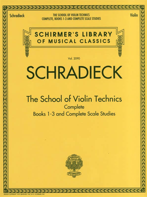 Schirmer Library Schradieck Die vollständige Schule der Violintechnik - Violine