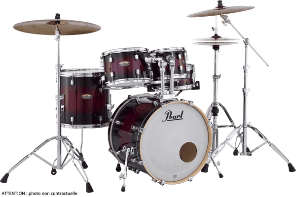 Decade Maple Fusion 20 Hochglanz Tiefroter Farbverlauf