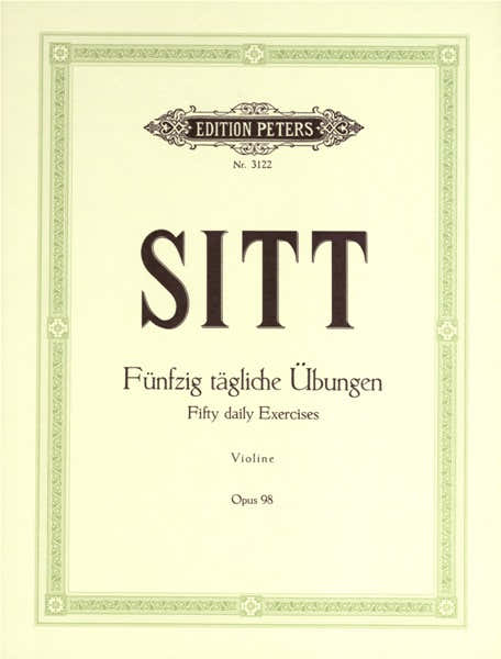Sitt Hans - 50 Daily Exercises Op.98 - Violin