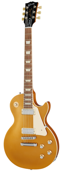 Gibson Electric Les Paul Deluxe 70s Decke ohne Maserung Goldtop Original