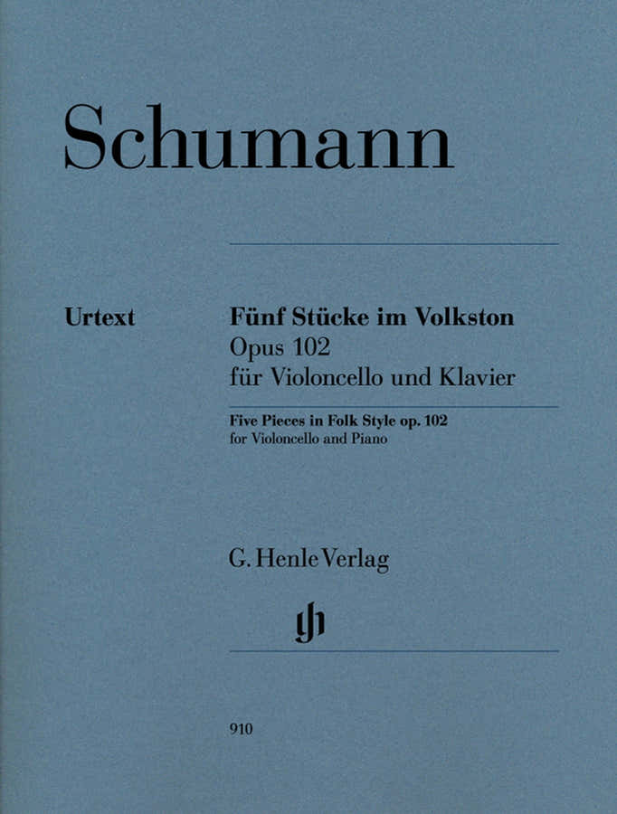 Schumann R - Funf Stucke Im Volkston Op. 102 - Violoncelle & Piano