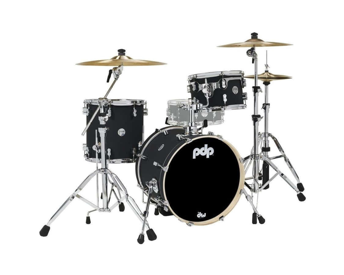 SHELL SET CONCEPT MAPLE FINISH PLY BOP KIT 18" SATIN BLACK PDCM18BPBK