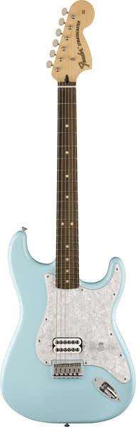 Fender Stratocaster Signature Tom Delonge RW LTD Daphneblau - Generalüberholt