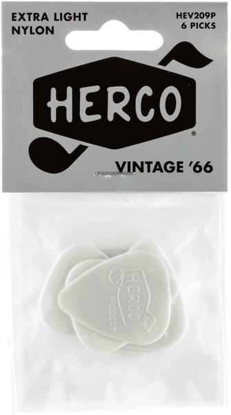 Herco Beutel mit 6 Plektren Vintage '66 Extra Light