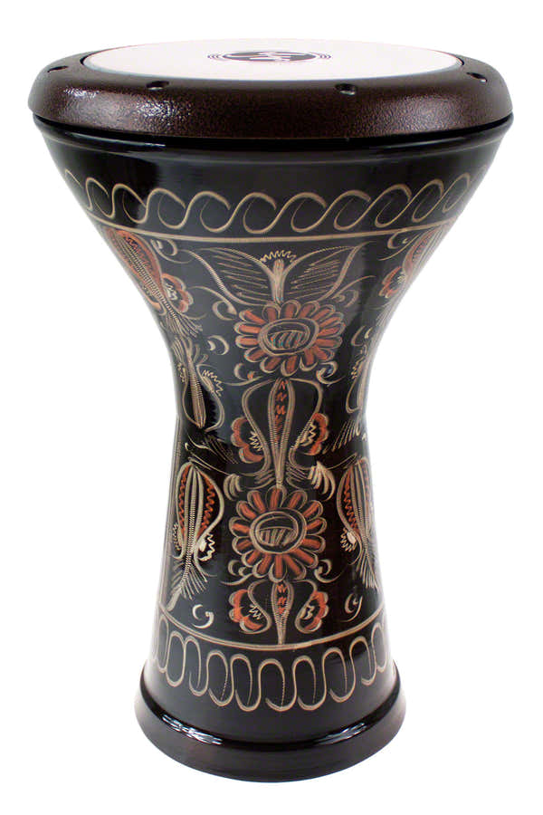 COPPER DOUMBEK - ENGRAVED BLACK