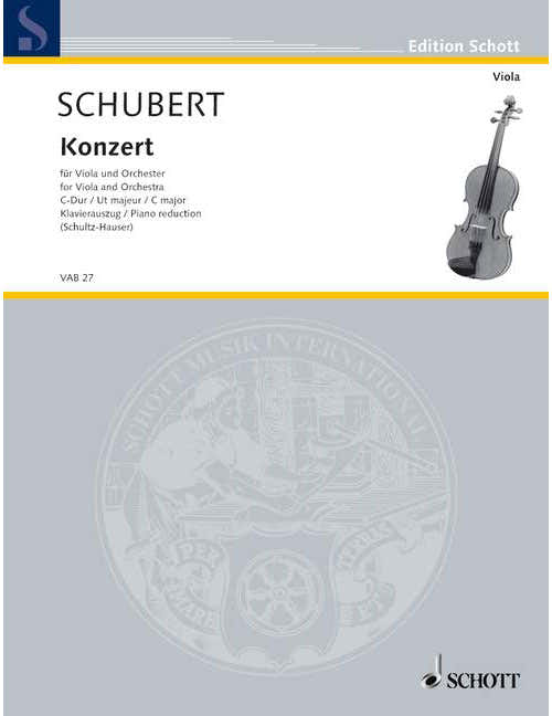 SCHUBERT JOSEPH - KONZERT C-DUR - ALTO & PIANO