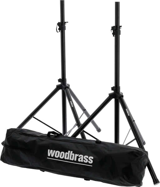 Woodbrass SS50 Lautsprecherstativ-Set + Hülle