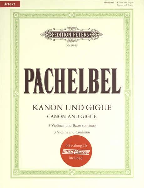 PACHELBEL J. - KANON UND GIGUE D-DUR - 3 VIOLONS ET BC