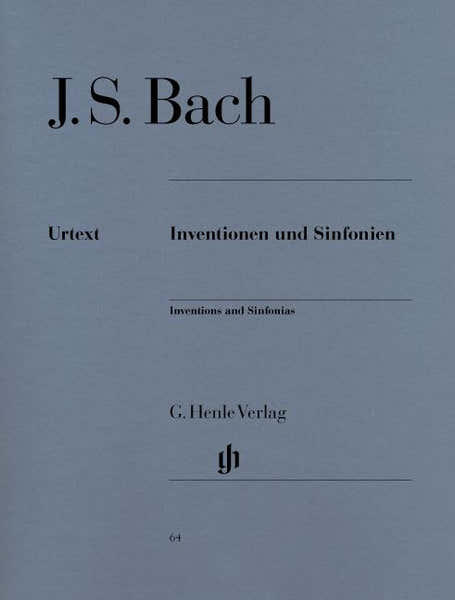 Henle Verlag Bach J.S. - Inventions And Sinfonias BWV 772-801