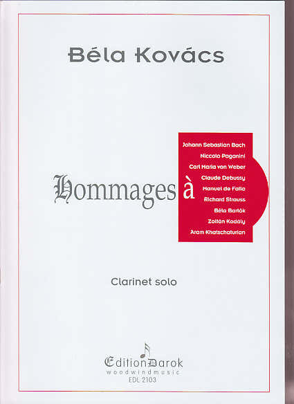 Darok Edition Hommages Clarinette - Kovacs