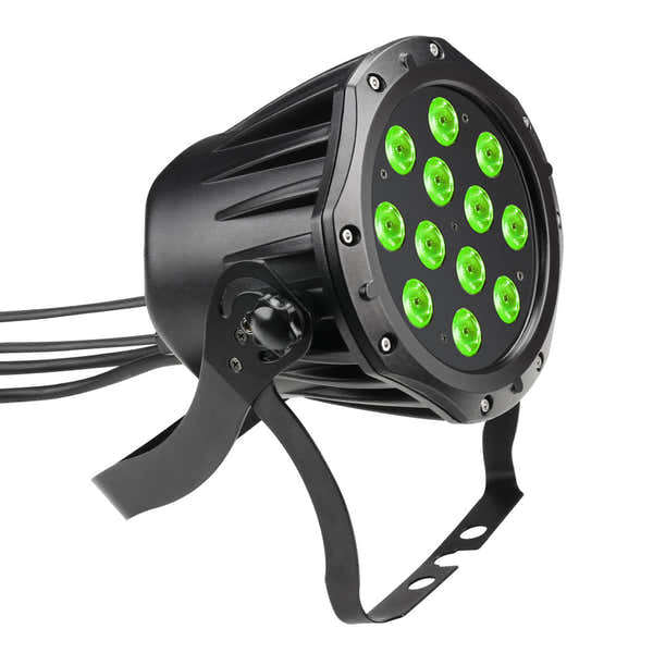 Cameo OUTDOOR PAR TRI 12 IP 65 - OUTDOOR PAR TRI FARB-LED 12 X 3 W RGB MIT SCHWARZER BOX