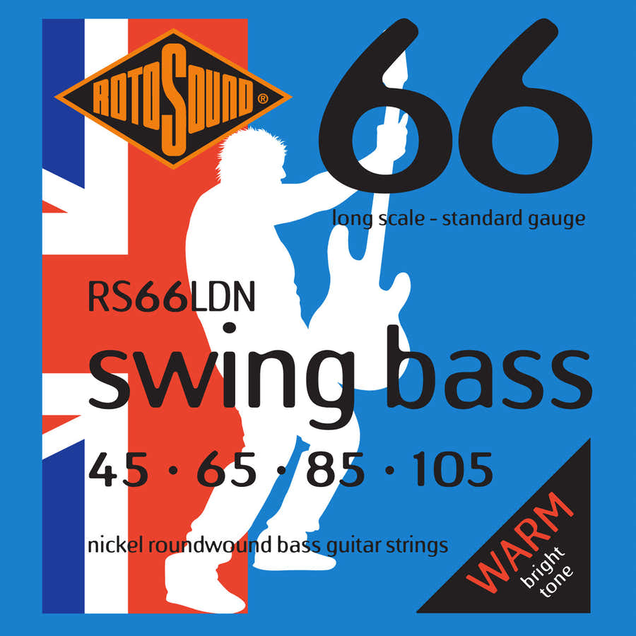 RS66LDN Swing Bass Nickel-Roundwound, lange Mensur 45-105