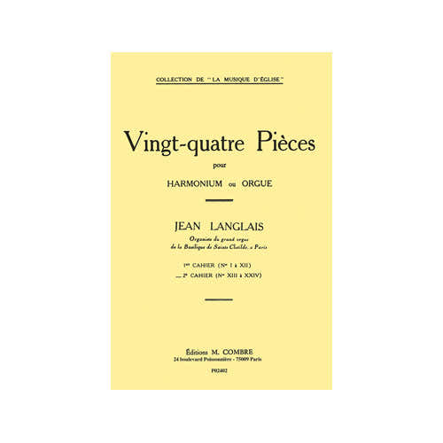 Langlais - 24 Pièces - Cahier 2 (13 À 24) - Orgue Ou Harmonium