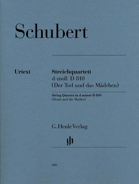 Henle Verlag Schubert F. - String Quartet "the Death And The Maiden" D Minor D 810