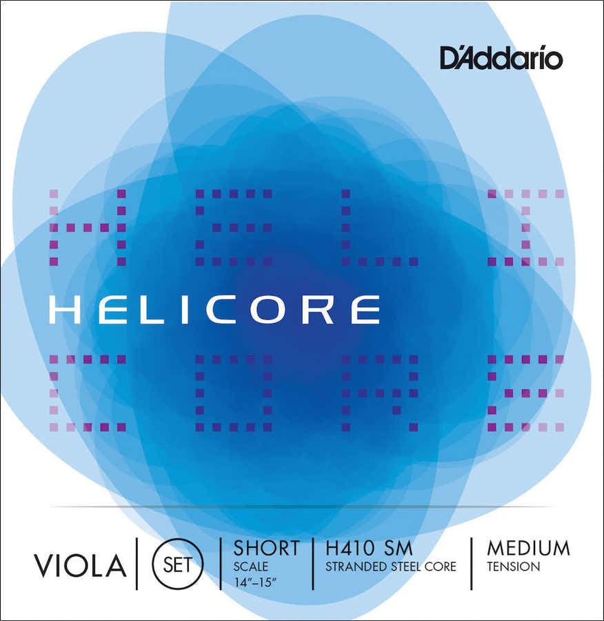 STRING SET FOR HELICORE VIOLA "SHORT SCALE" TENSION MEDIUM