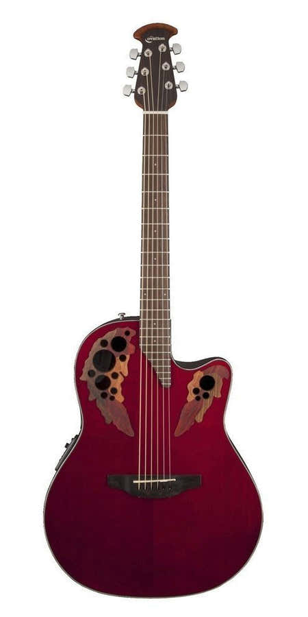 E-Akustikgitarre Celebrity Elite Mid Cutaway Ruby Red