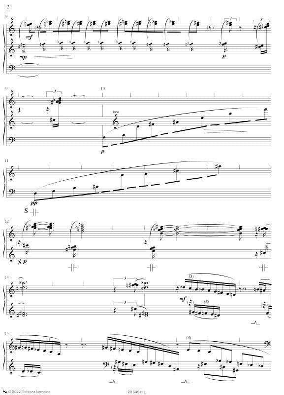 MURAIL - IMPRESSION SOLEIL LEVANT - PIANO