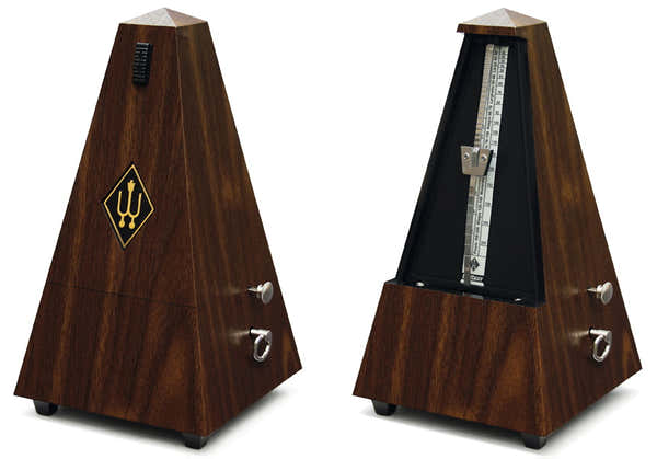 Wittner METRONOME PYRAMIDAL WALNUT VEIN 855131