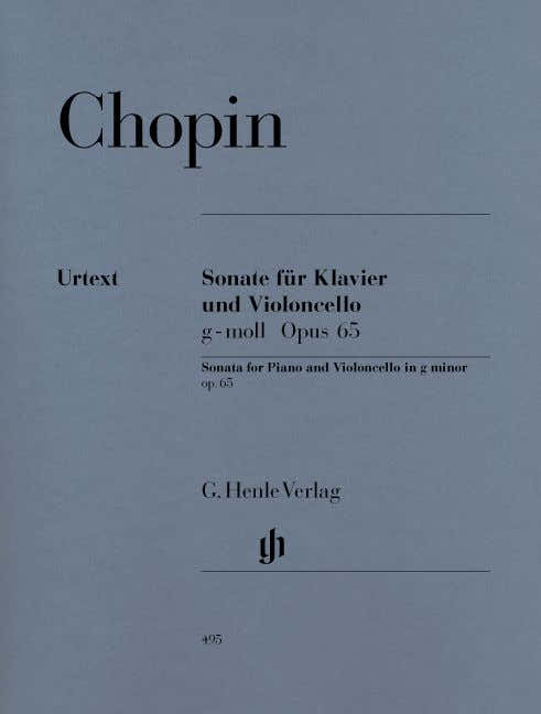 CHOPIN F. - SONATA FOR VIOLONCELLO AND PIANO G MINOR OP. 65