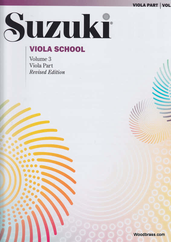 Suzuki Viola School Viola Part Vol.3 Rev. Edition - Alto