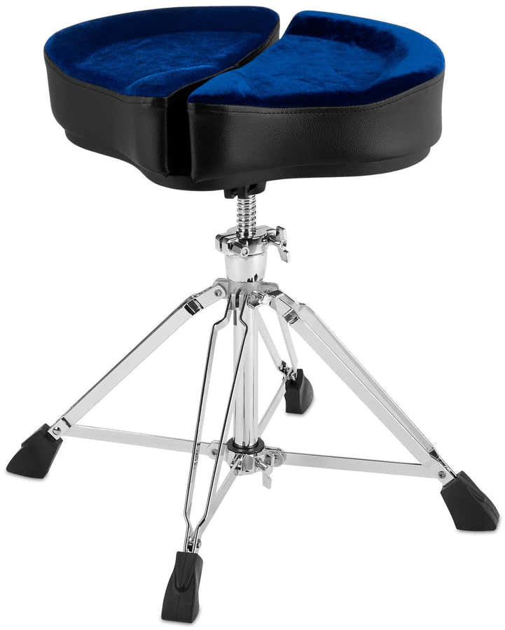 SPG-BLU Schlagzeughocker Spinal-G Blau - 4-Bein-Basis