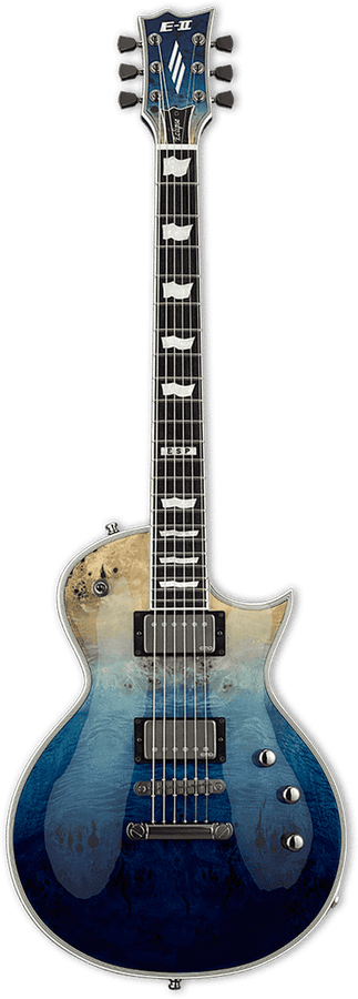 E-II Eclipse Burled Maple Blau Natur Verlauf