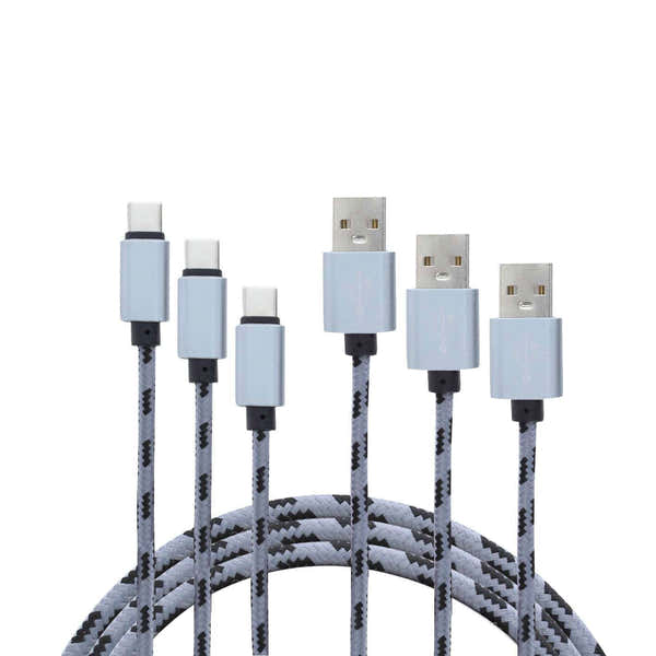 Yourban USBA-miUSB Pa - Packung 3 Kabel USB / Micro USB BL