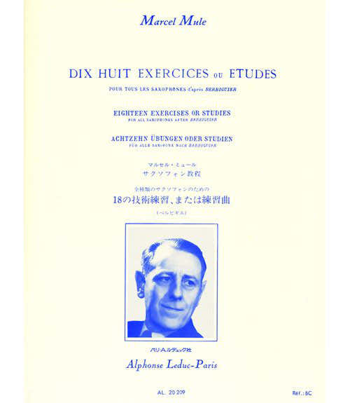Leduc Mule Marcel - 18 Exercices Ou Etudes De Berbiguier - Saxophone
