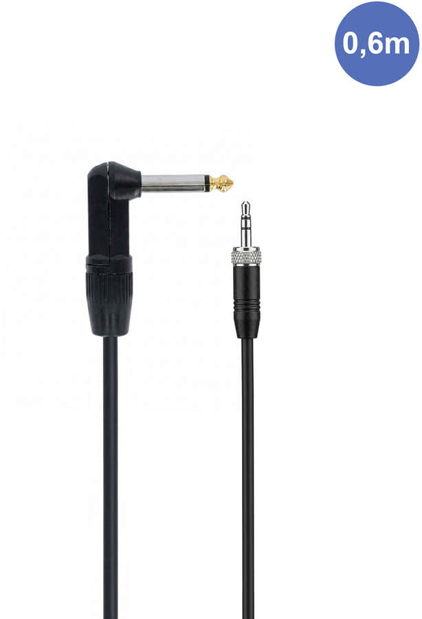 AUDIOCAB 456 Abgewinkelter Jack zu Mini Jack Stereo (Sennheiser) 6cm