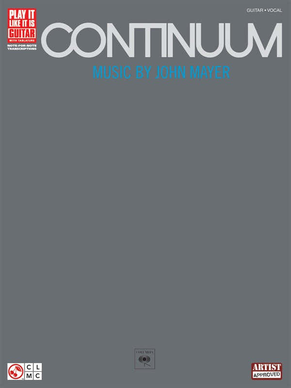JOHN MAYER CONTINUUM - GUITAR RECORDED VERSIONS - GUITAR TAB