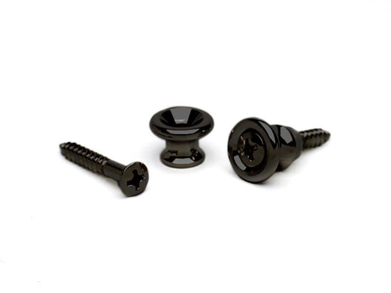 Gotoh Gibson* Style Gurtknopf Schwarz (2)