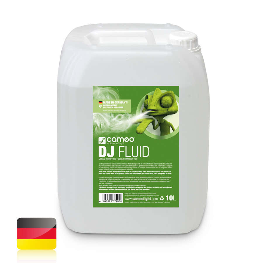 DJ FLUID 10L - MITTLERE DICHTE UND HALTENDE RAUCHMASCHINENFLSSIGKEIT - 10 L.