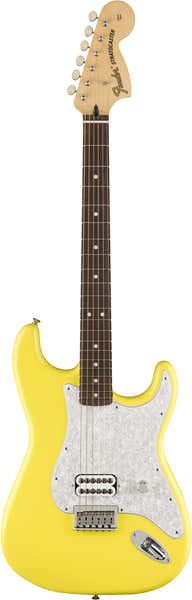 Fender Stratocaster Signature Tom Delonge RW LTD Graffiti Yellow