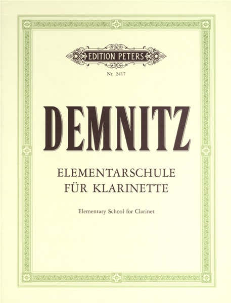 Demnitz Friedrich - Elementary Clarinet Tutor - Clarinet