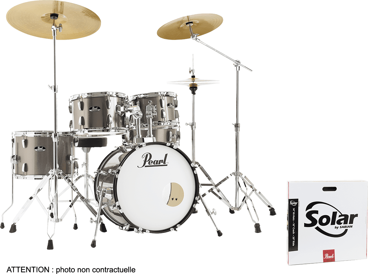 ROADSHOW JAZZ 18 + B-50 BRONZE METALLIC + SOLAR CYMBALS