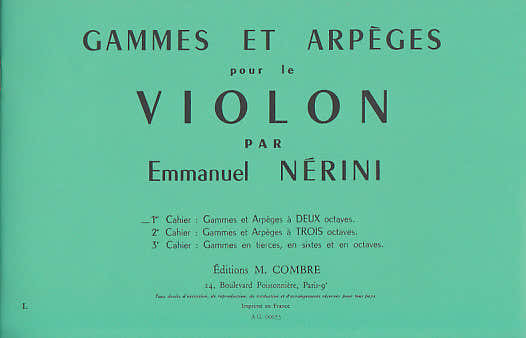 Nerini Emmanuel - Tonleitern und Arpeggien Bd.1 - Violine