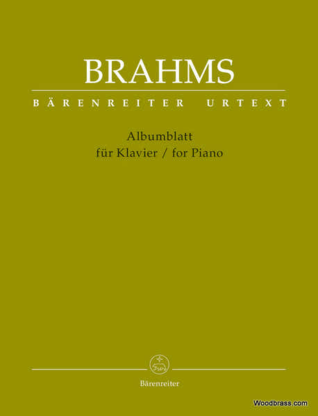 Brahms J. - Albumblatt For Piano