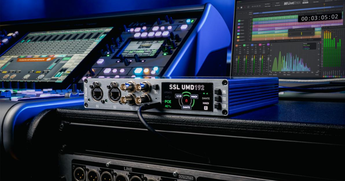 Solid State Logic UMD192 : l&rsquo;interface audio réseau pour live et broadcast