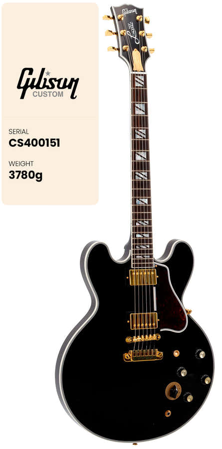 Lucille Signature B.B. King Legacy Transparent Ebony CS MC #CS400151 B-Stock