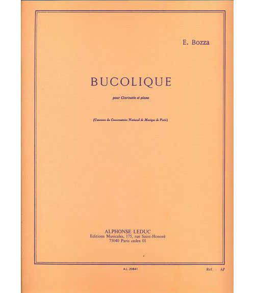 BOZZA E. - BUCOLIQUE - CLARINETTE & PIANO