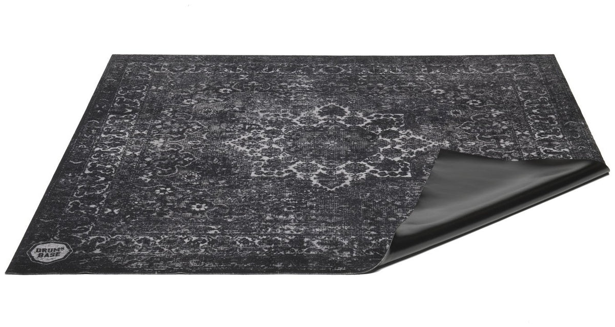 RWP185-BLK - Pro X-Heavy 7kg Road Worn Black Persian Drumteppich - 1.85 x 1.60m