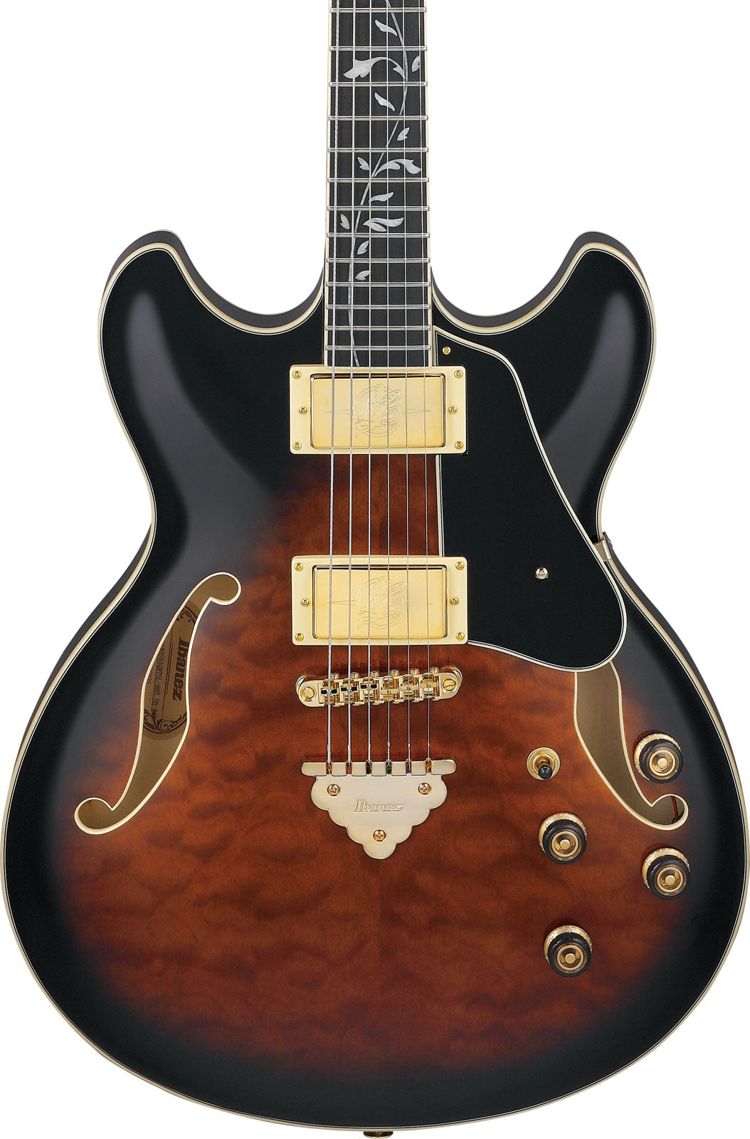 AS93QMSP-DBS Dunkelbraun Sunburst Artcore Expressionist