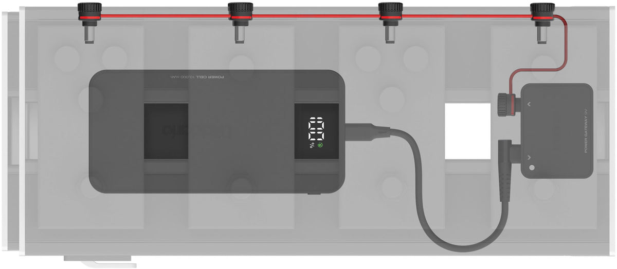 XPND Batterieset für die Pedalstromversorgung mit internationalen Steckern