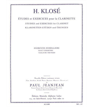 Klose - Tägliche Übungen für Klarinette