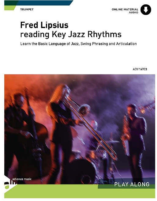 LIPSIUS FRED - READING KEY JAZZ RHYTHMS FOR TRUMPET + AUDIO