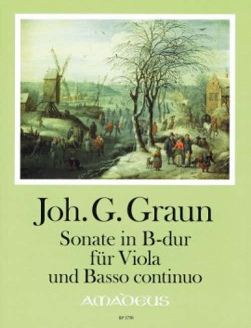 GRAUN J.G. - SONATA B-DUR - ALTO & PIANO