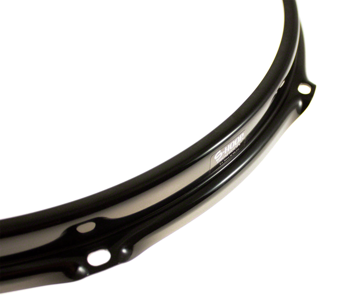 SH84-BLK HOOP 8" 4 HOLES - BLACK