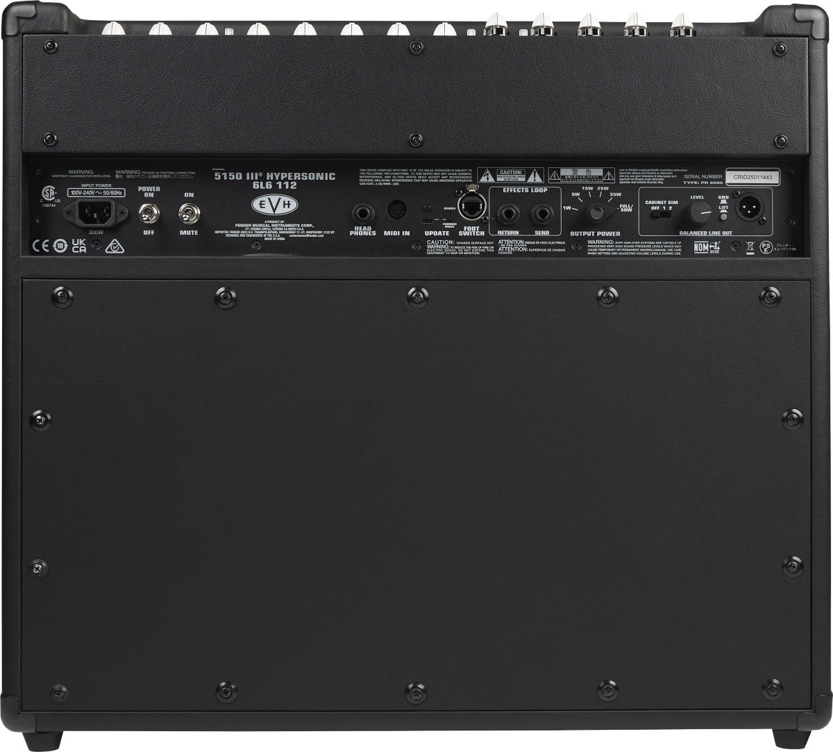 5150III Hypersonic 6L6 1x12 - Schwarz