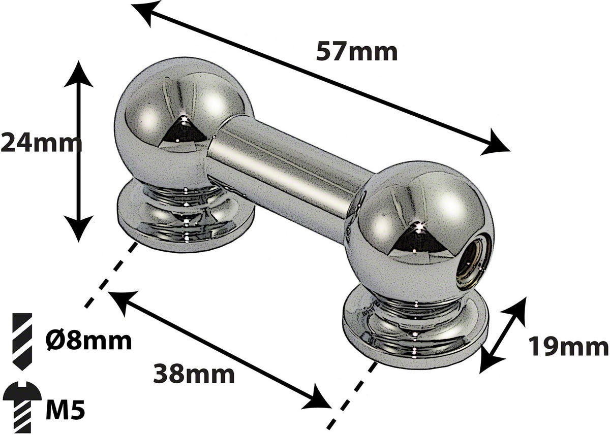 TL10S38 - SPANNBCKCHEN TUBELUG - 38MM - EINZIGEN SPANNSCHRAUBEN (X1)