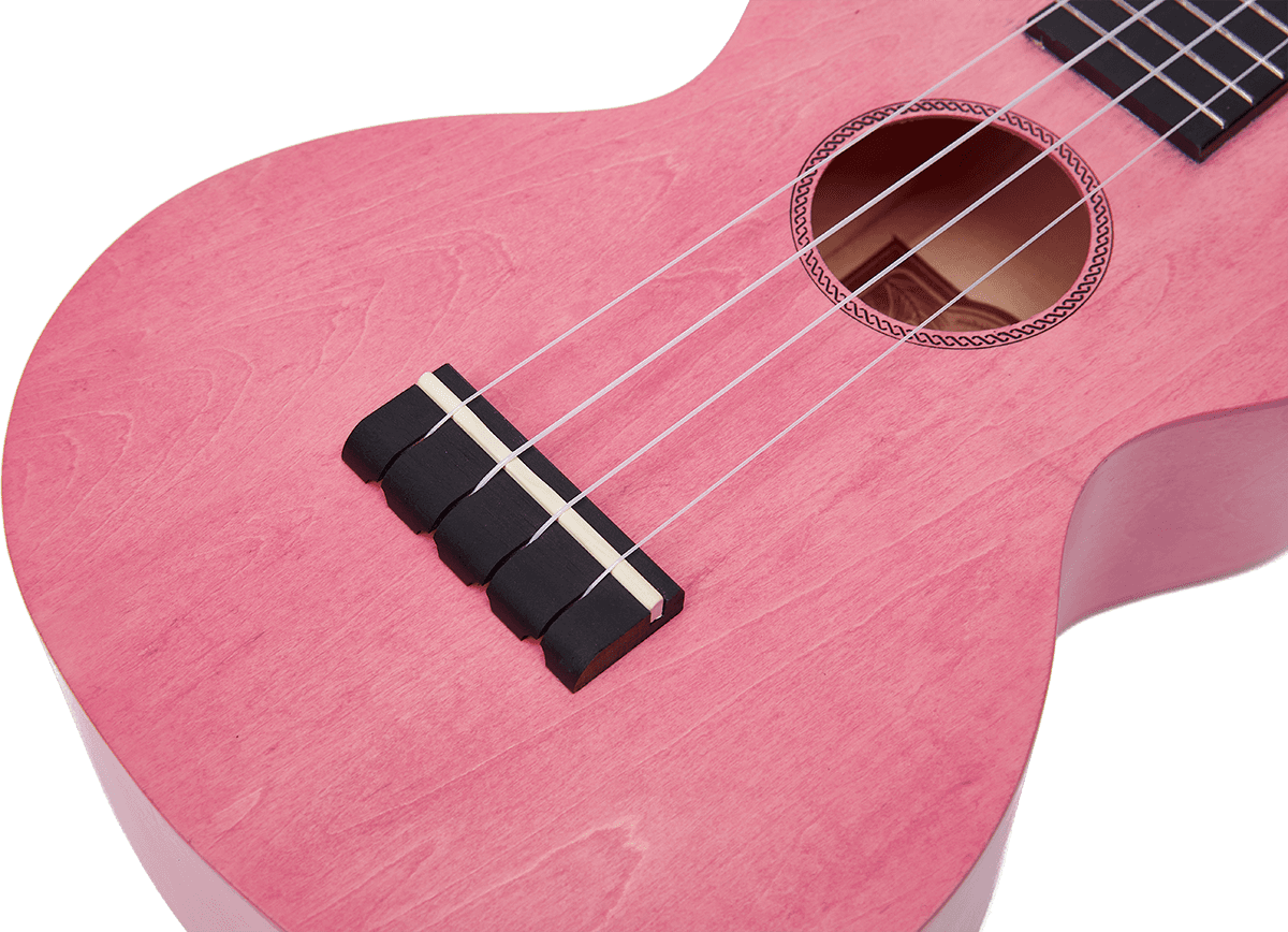 Ukulele Island Concert Coral Pink + Hülle